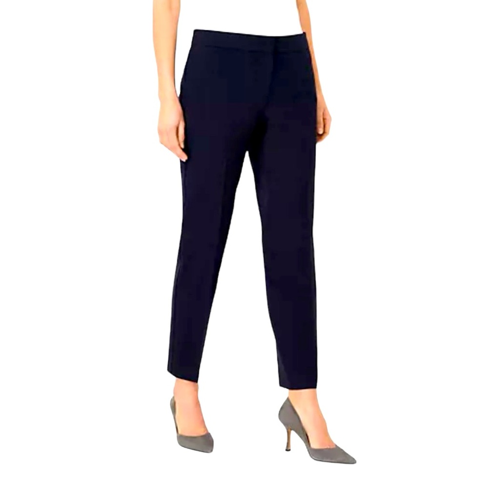 NWT-ANN TAYLOR The Ankle “Seasonless Stretch” Pant in Deep Navy Sky Size 18